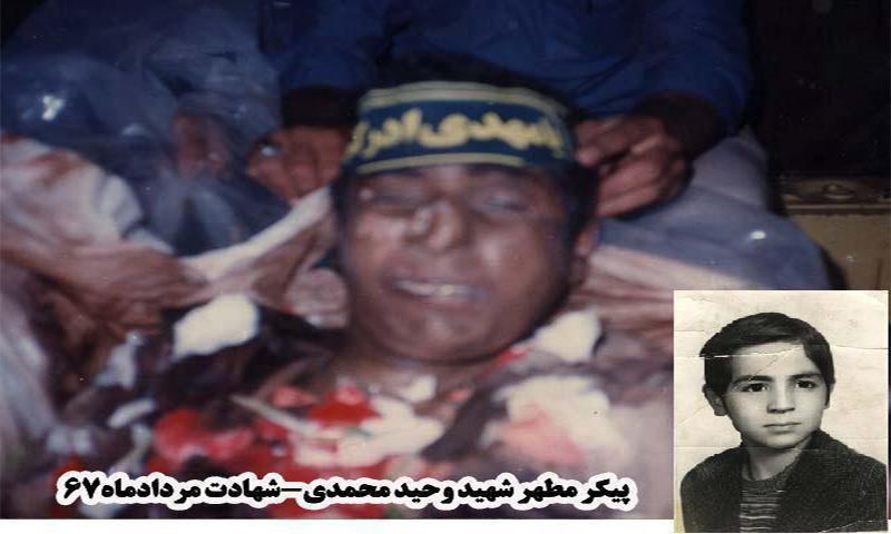 صورتی که با لگد دشمن بعثی خورد شد